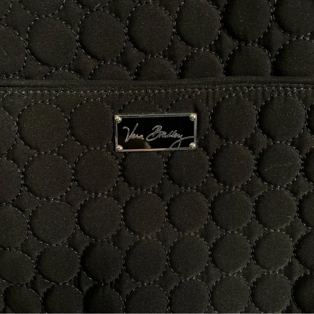 Vera Bradley Black Quilted Travel Tote